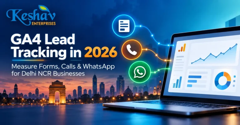 GA4 Lead Tracking in 2026: Measure Forms, Calls & WhatsApp for Delhi NCR Businesses